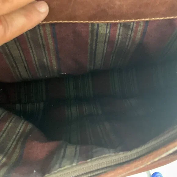 VTG Sudhaus 80's Leather Briefcase Key Detachable Strap Minimalist Old Money - Picture 14 of 17